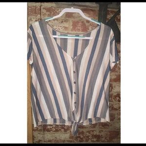 American Eagle Striped Blouse